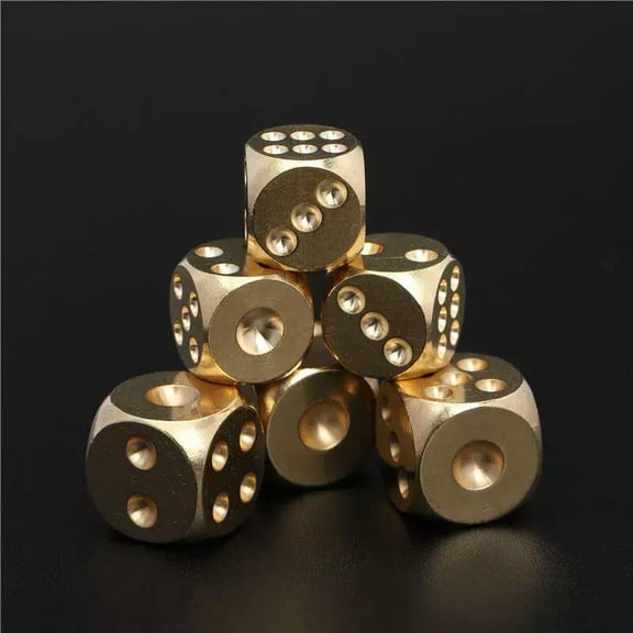 MATROOY TOP Natural chalcopyrite Hand Carved dice Quartz Crystal Reiki Healing gift 2PCS