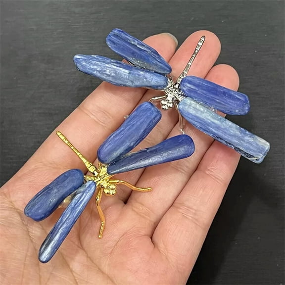 MATROOY TOP Natural kyaniteg Dragonfly skull Quartz Crystal Skull Healing Decor 1PC