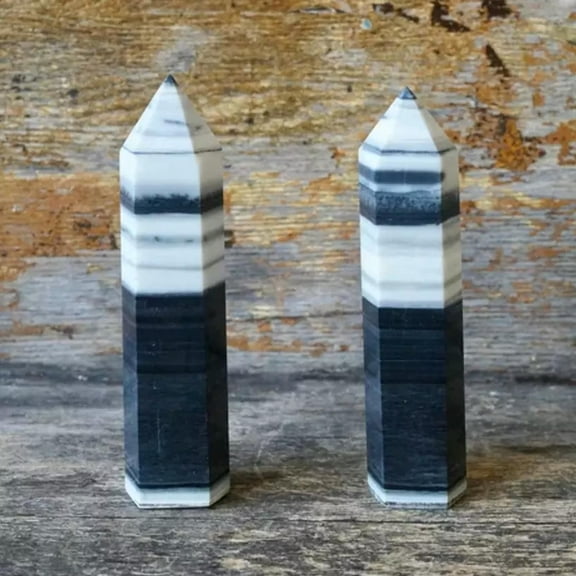 MATROOY Tai Chi Jasper Healing Chakra Crystal Tower Wands Reiki Obelisk Mineral Rocks