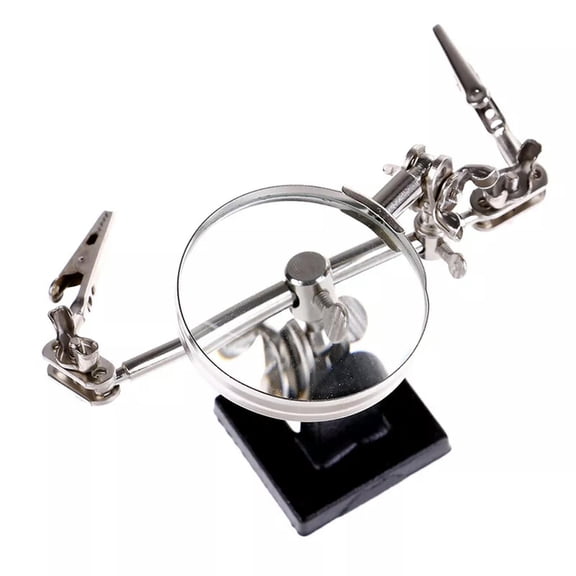 MATROOY Third Hand Soldering Solder Iron Stand Holder Magnifier Helping Tool Station Hf