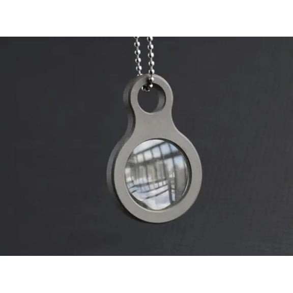 MATROOY Titanium Alloy Magnifier Glass Convex Lens Outdoor EDC Porable Make Fire Tools