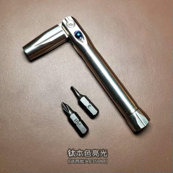 MATROOY Titanium Alloy Screwdriver Portable Gadget Cross Bit Riding EDC Pocket Tools-Polished Original