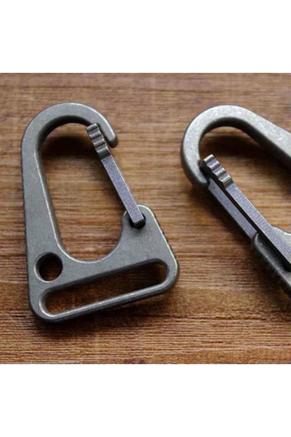 Titanium TC4 CNC Multi EDC Key Chain outdoor Mountaineering Tool Key Ring Button