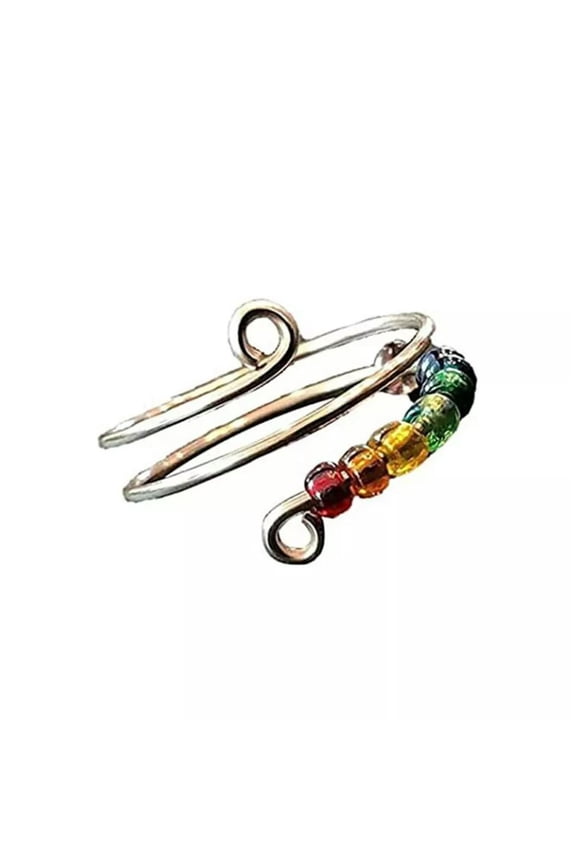 To My Daughter - Adjustable Drive Away Anxiety Ring Relieve Fidget Worry Beads