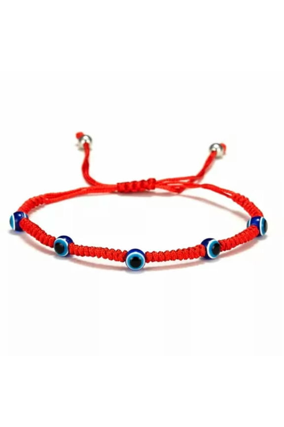 Turkish BLUE Evil Eye Bead Protection Good Luck Bracelet Necklace Womens Jewelry-16-5 Blue Eyes Bracelet