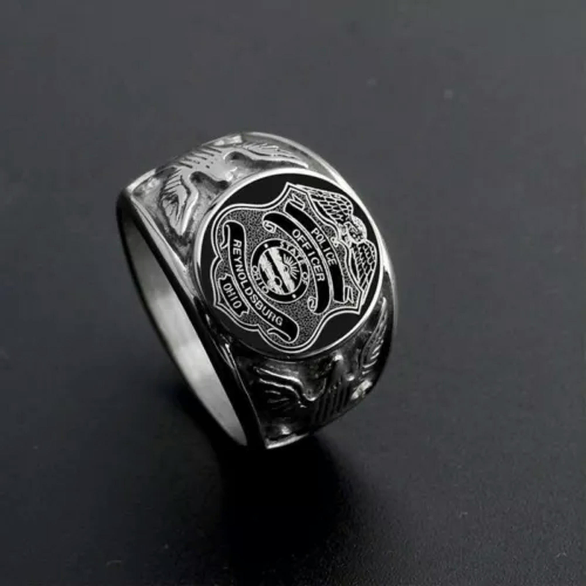 MATROOY USA Military Ring United States Marine Corps US Army Men Signet ...