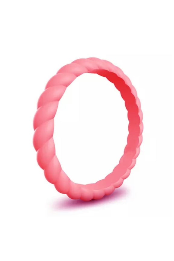 Unisex Rings Rubber Band Silicone Finger Rings Flexible Pure Color Simple New ➳-red-5