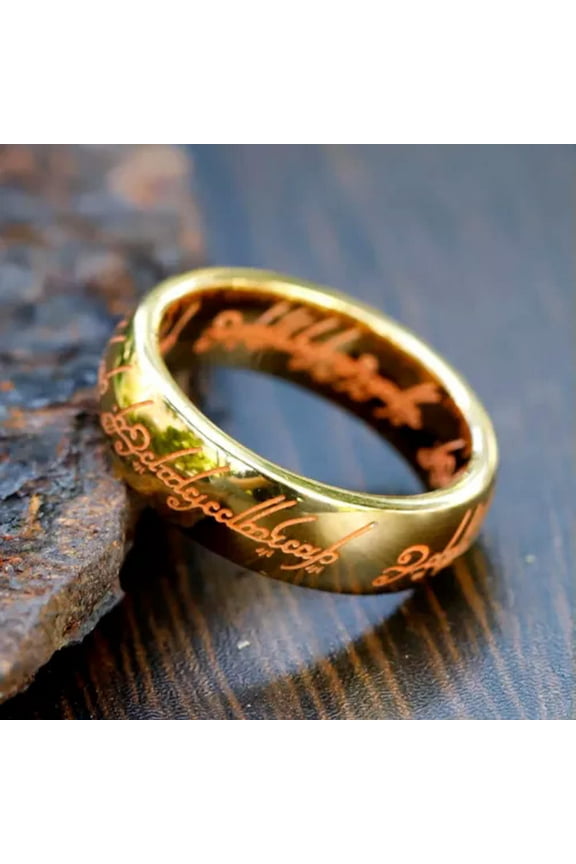 Viking Norse Vintage Silver Stainless Steel Runes Movie Ring Band for Men Women-9
