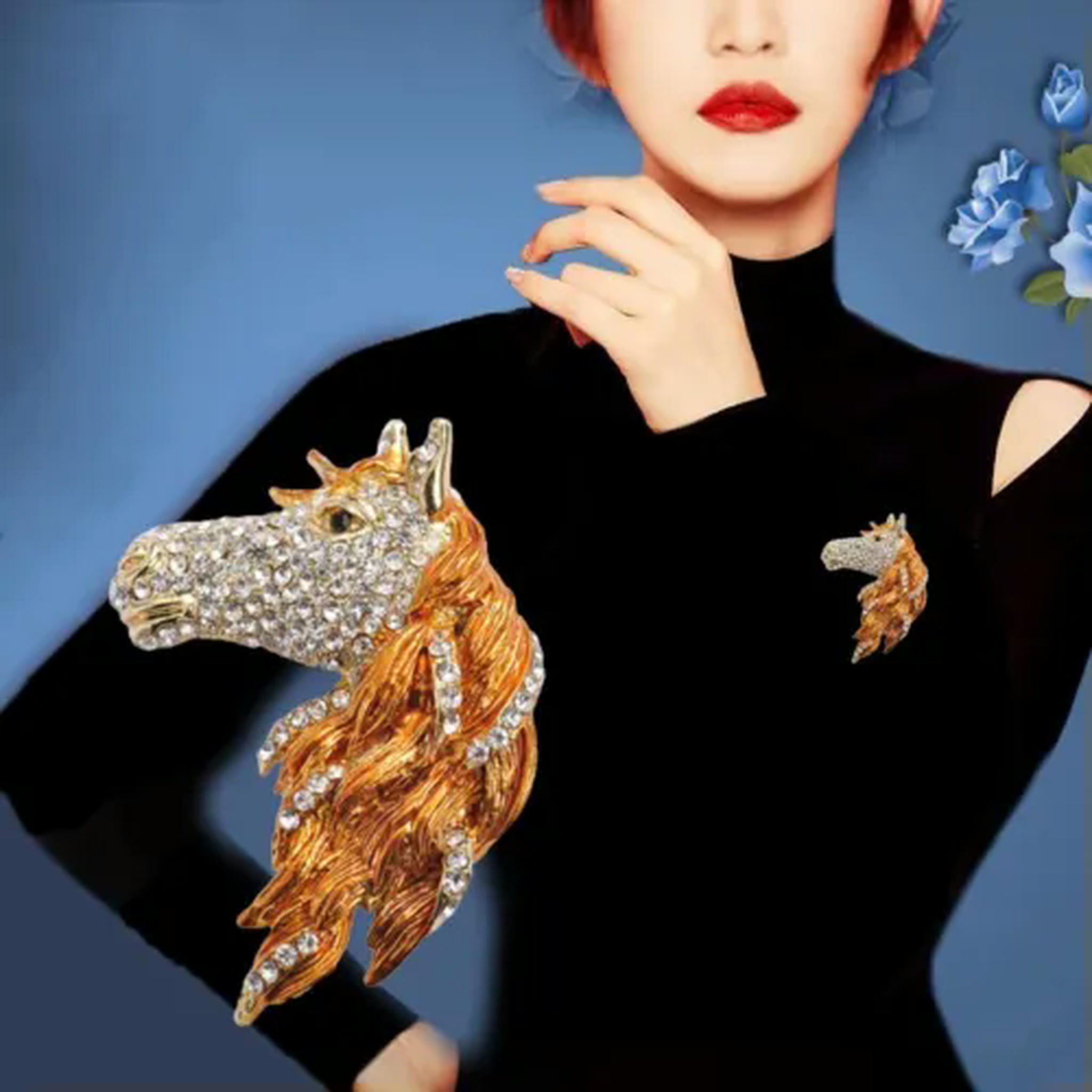 horse brooch sold on Temu United States