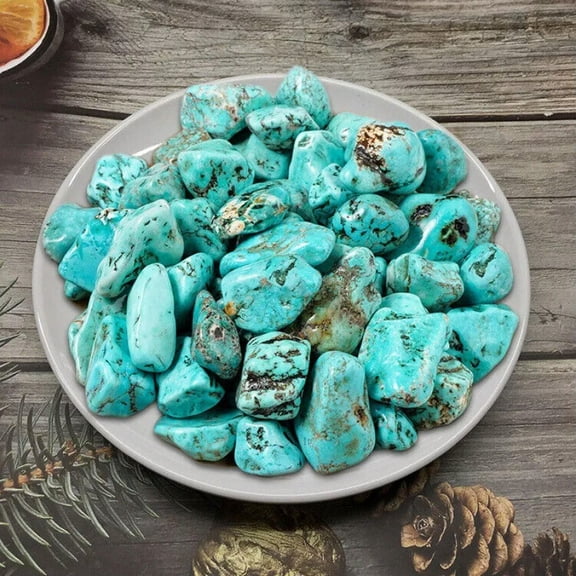 MATROOY Wholesale Lot 100pcs Natural Turquoise Stone Tumble Healing Energy Polished