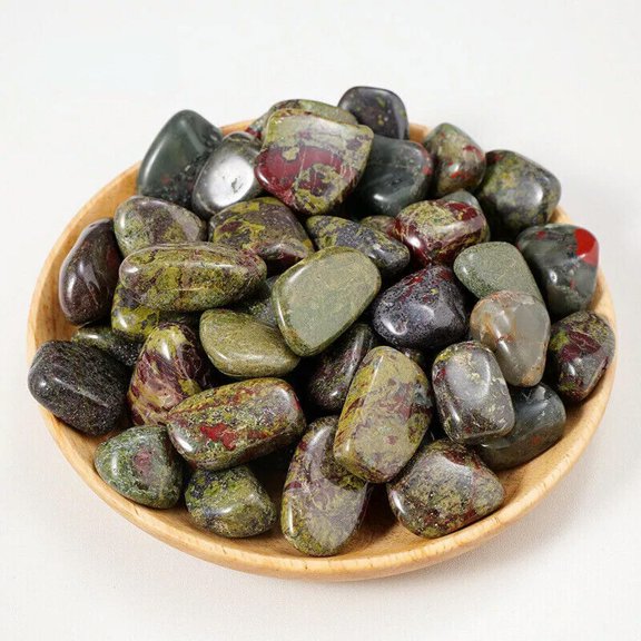 MATROOY Wholesale Lot 50pcs Natural Dragon Blood Stone Tumble Healing Energy Polished