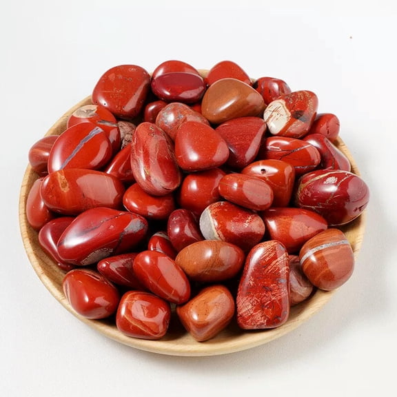 MATROOY Wholesale Lot 50pcs Natural Red Jasper Stone Tumble Healing Energy Polished