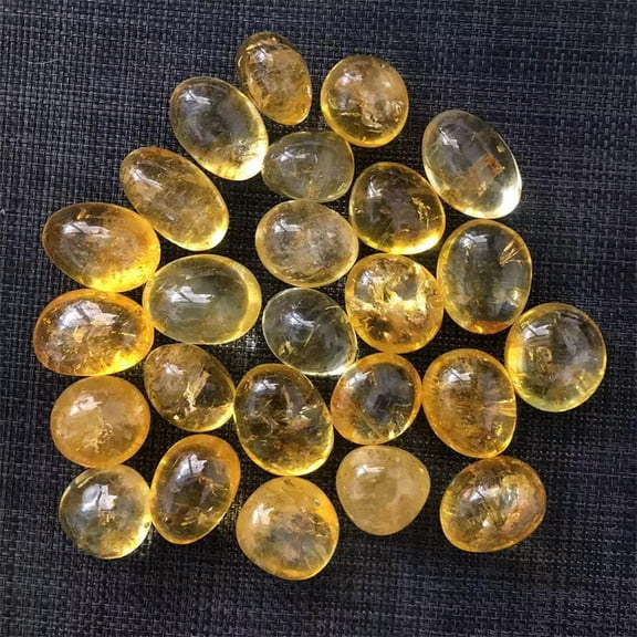 MATROOY Wholesale Natural Citrine quartz crystal Tumbled Bulk Stones Reiki 0.44 LB