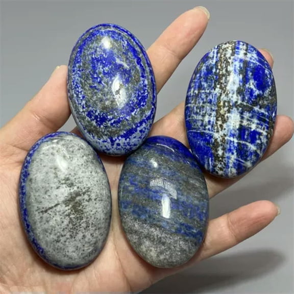 MATROOY Wholesale Natural Quartz Palm Stone Carved Quartz Crystal Reiki Healing Gift-1PC-45*35*15-Lapis Lazuli jasper