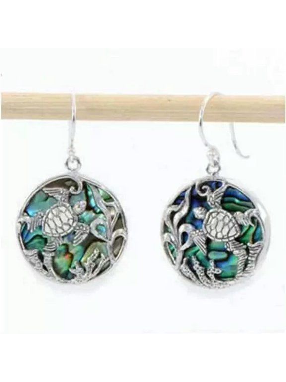 Women Fashion Bohemia Sea Turtle Dragonfly Dangle Earrings Ear Jewelry Gift-01#