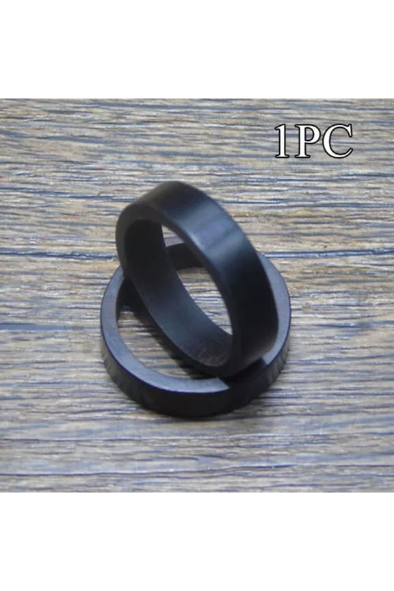 Womens Mens Ebony Ring Wooden Natural Wood Ring Finger Craf Party Jewelry Gift/-black-17mm
