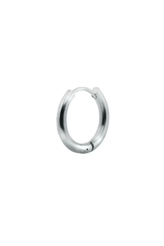 Women/Men Titanium Steel Earrings Circle Hoop Ear Stud Party Fashion Jewelry Hot-silver-2*8mm