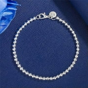MATROOY Womens 925 Silver Charm Bracelet Bangle Fashion Jewelry Christmas Gift 60 Style-1#