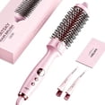 thumbnail image 1 of MATSKY 1.5" Pink Thermal Brush, Ionic Heated Round Curling Brush for Fine Hair, 5 Heat Settings, Frizz Control Volumizer, 1 of 7