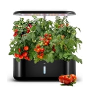 MATSKY 10-Pod Hydroponic Growing System with LED Grow Light, 5L Indoor Herb Garden Starter Kit with Smart Water Pump & Auto Timer, Black