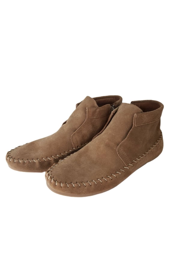 Women's Camel Suede Bandit Booties, Brown, 9
