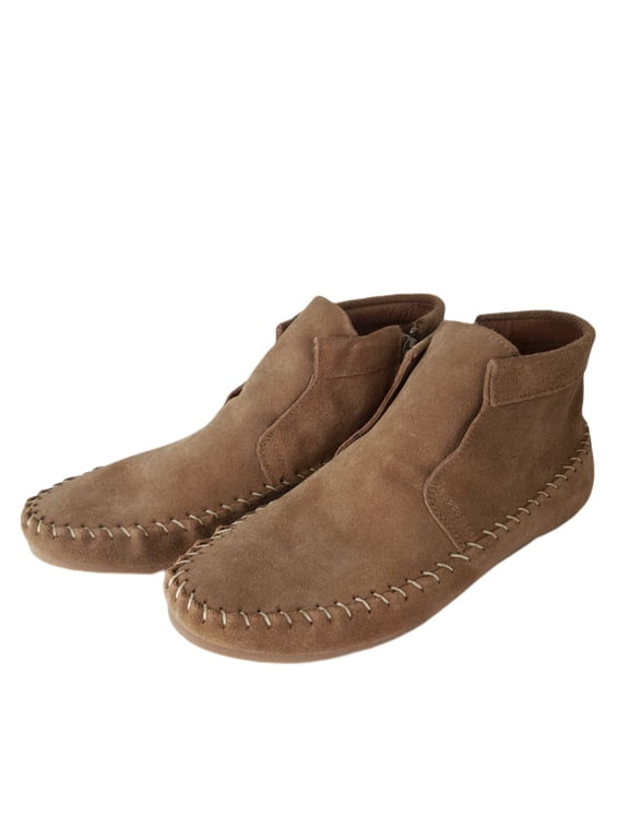 Women's Camel Suede Bandit Booties, Brown, 9