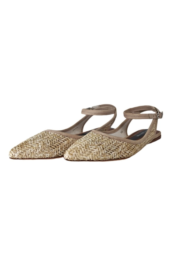 Women's Honey Raffia Zola Sandals, White, 5