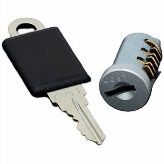 (MATTE GREY) Office Furniture Replacement Lock Core Kit Includes 1 Keys for Knoll K101