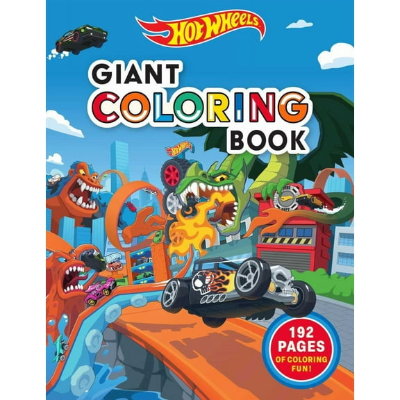 MATTEL: Hot Wheels: Giant Coloring Book, 192 pages (Paperback)