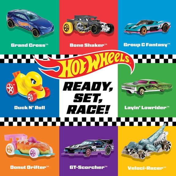 Hot Wheels: Ready, Set, Race! (Board Book)
