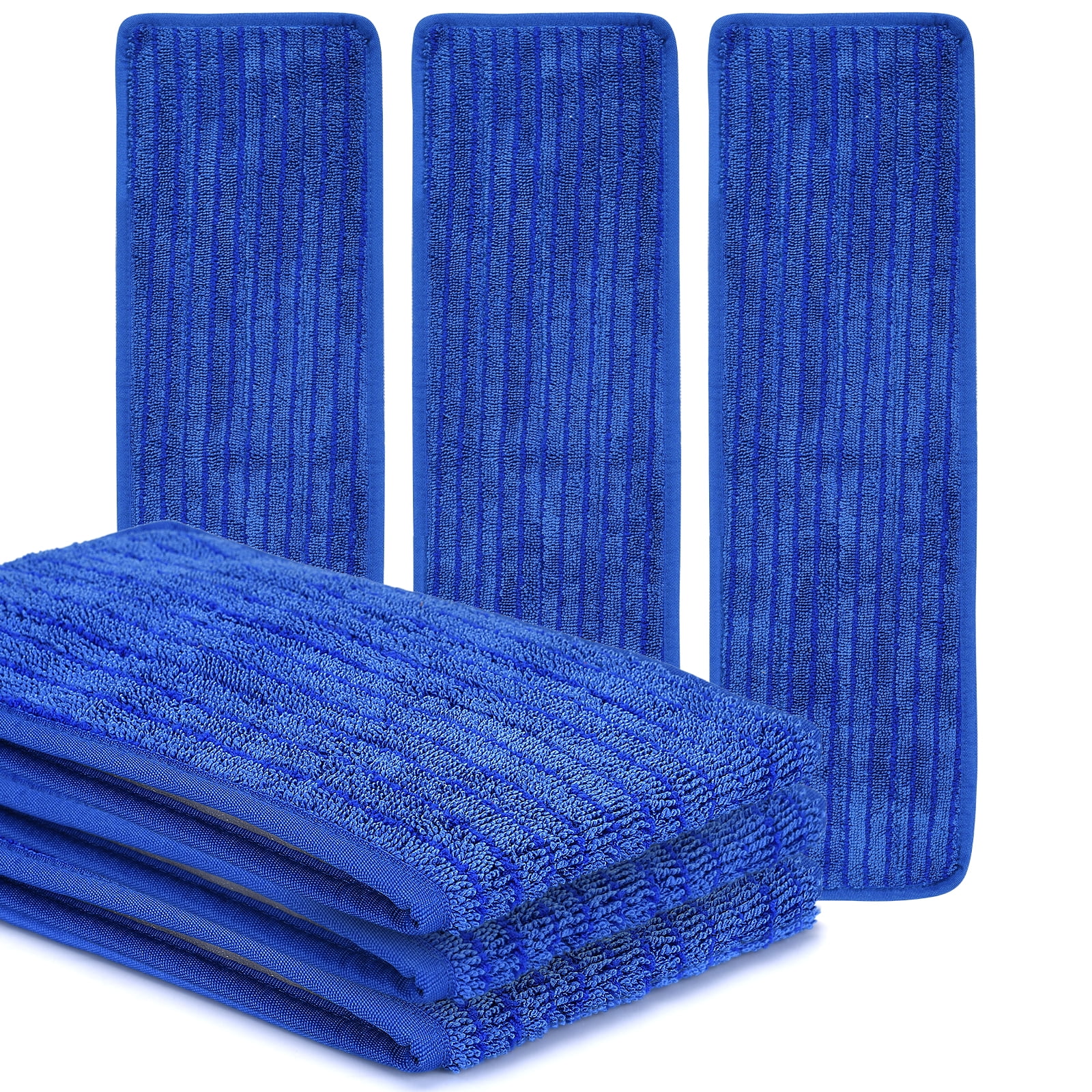 6 Pack 18inch Microfiber Replacement Mop Pads- Reusable Mop