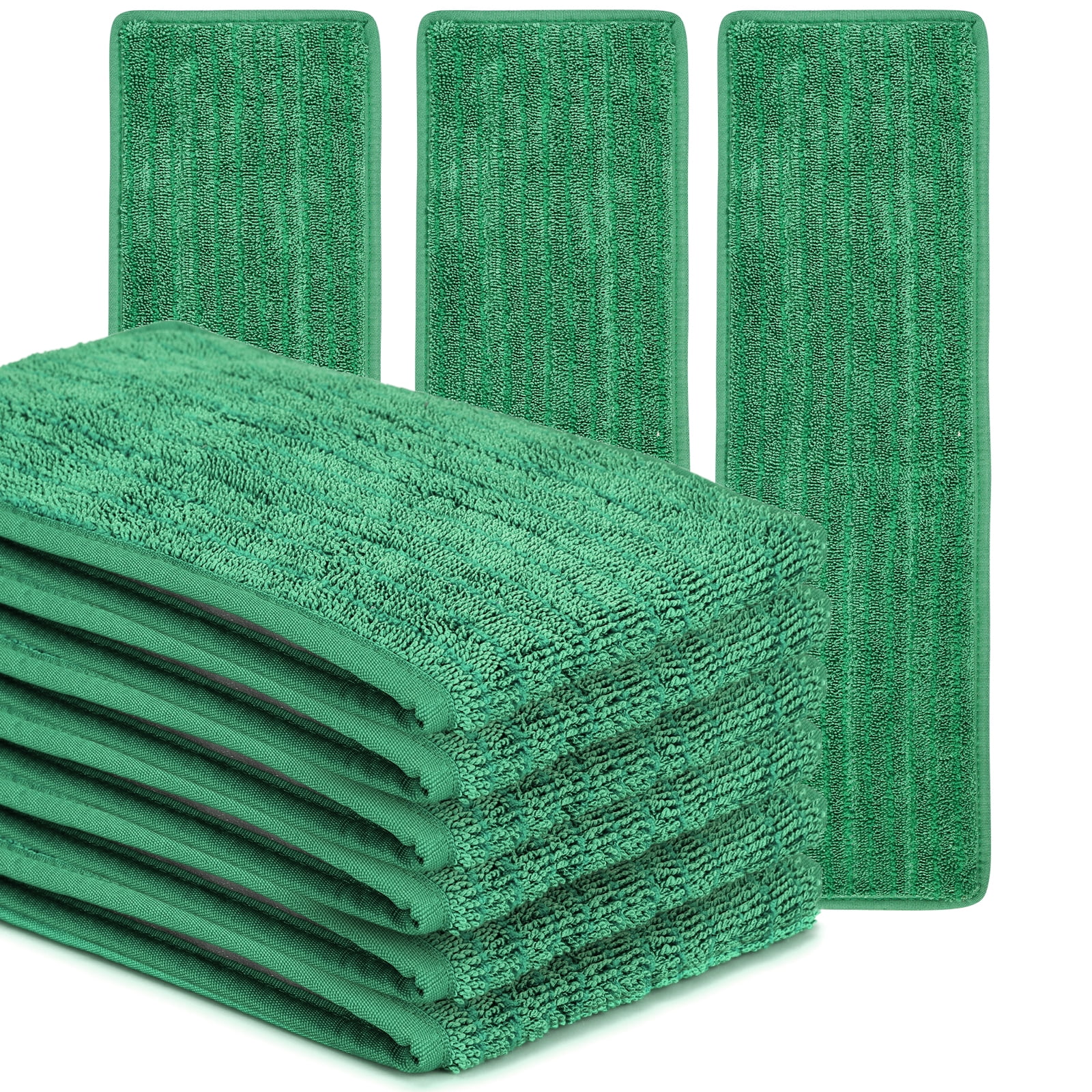 MATTHEW CLEANING 18'' Microfiber Mop Replacement Pads Heads for Wet Dry