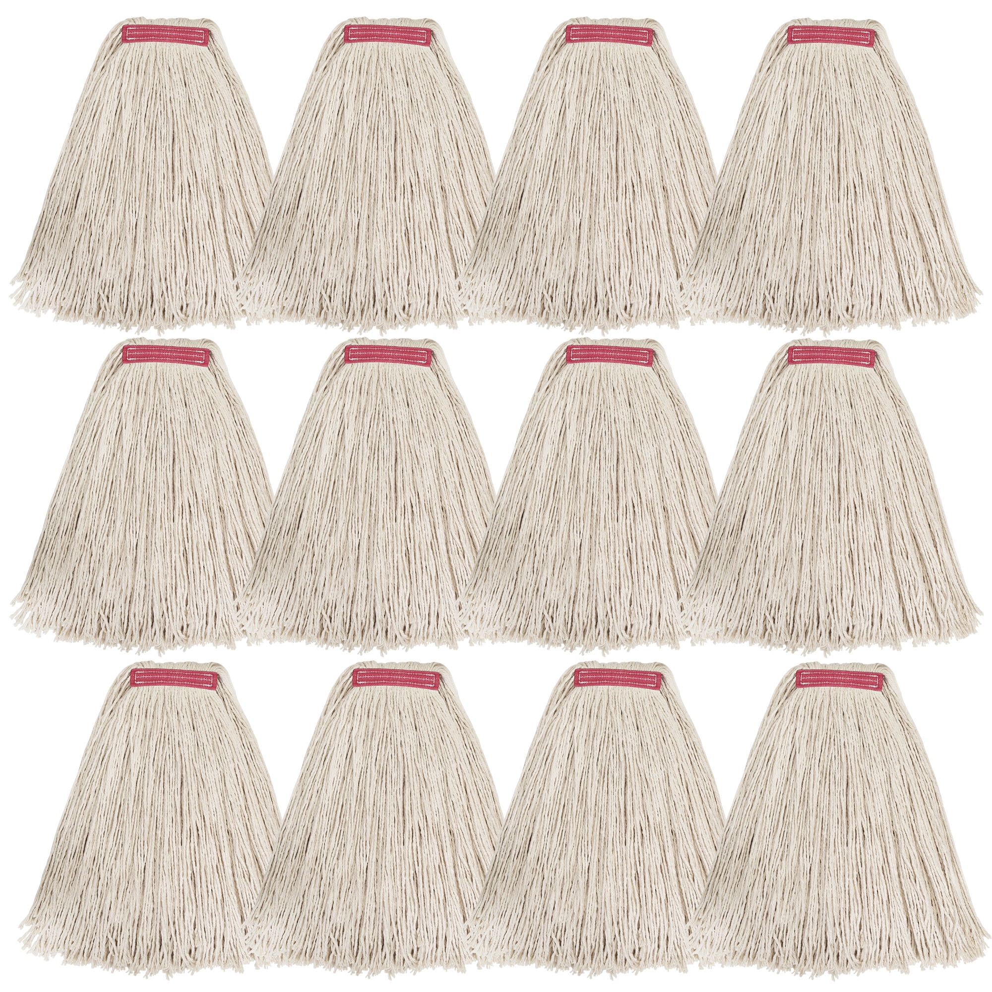 String Refills MATTHEW CLEANING 20oz 12Pack Cotton Floor Mop,Cotton Cut End String ...