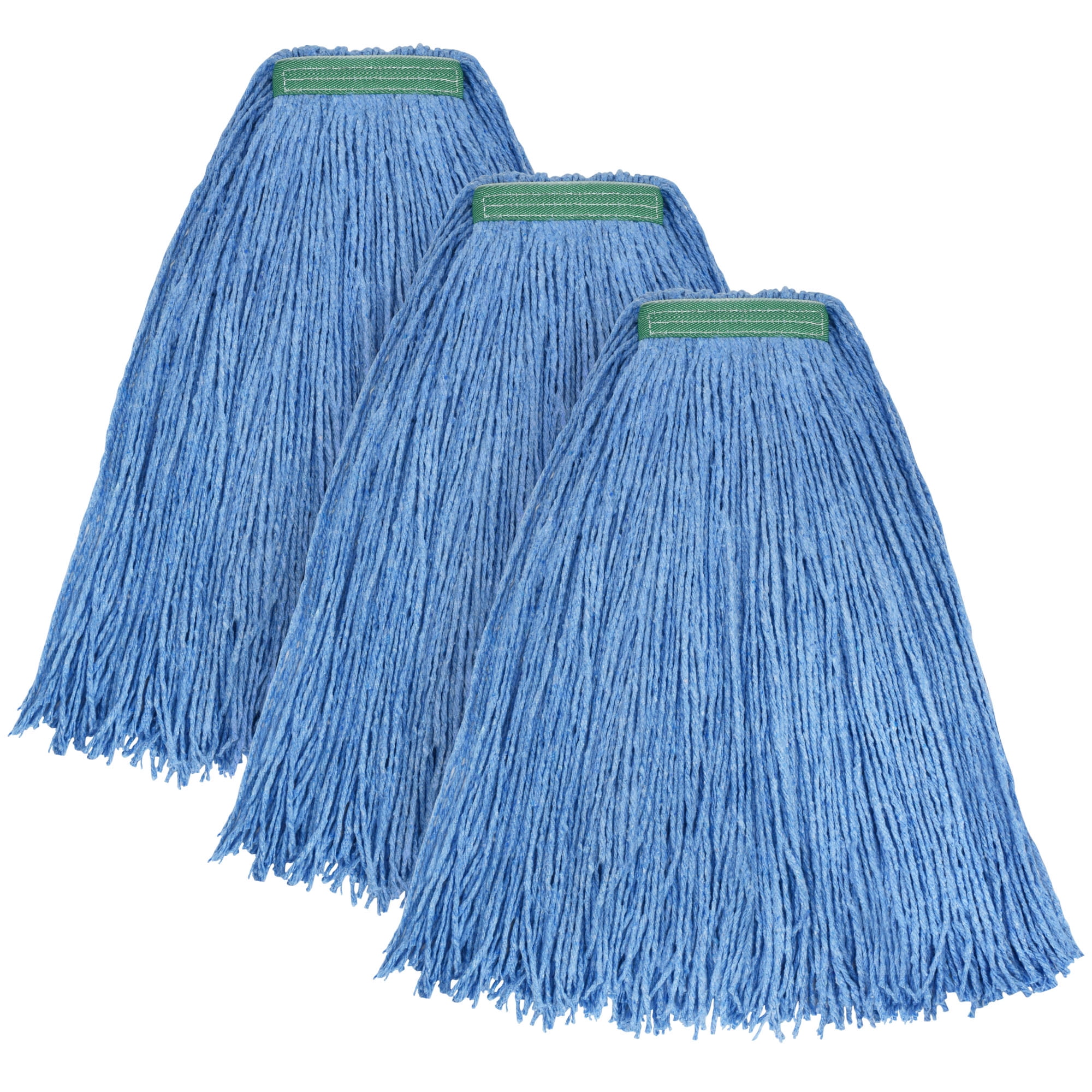 String Refills MATTHEW CLEANING 20oz 3Pack Cotton Floor Mop,Cotton Cut End String ...