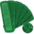 thumbnail image 1 of MATTHEW CLEANING 36'' Industrial Strength Cotton Dust Mop Refill Washable Replacement Heads For Residential & Commercial Use Fit Standard Dust Mop Frames, Hardwood, Concrete Floors Green 6 Pack, 1 of 8