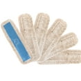 thumbnail image 1 of MATTHEW CLEANING 36'' Industrial Strength Cotton Dust Mop Refill Washable Replacement Heads For Residential & Commercial Use Fit Standard Dust Mop Frames, Hardwood, Concrete Floors Blue&White 6 Pack, 1 of 7