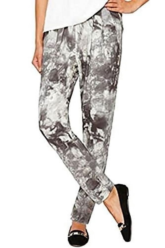 SOFT JERSEY MATERIAL PULL ON PANT, Charcoal, Size Medium