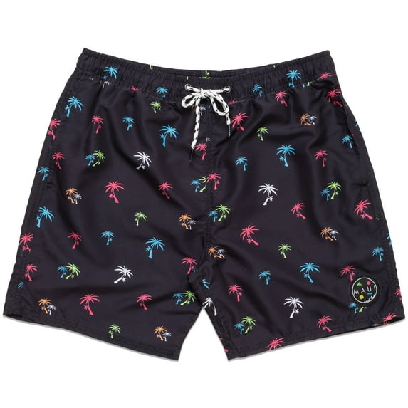 Maui and Sons Surf Co Men's Poolside Swim Trunks, 7" Inseam, Sizes S-2XL