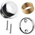 thumbnail image 1 of MAUI - Tip Toe Style Conversion Kit for Bathtub Drain Assembly, All Brass Construction, Easy replacement DIY (Chrome), 1 of 5