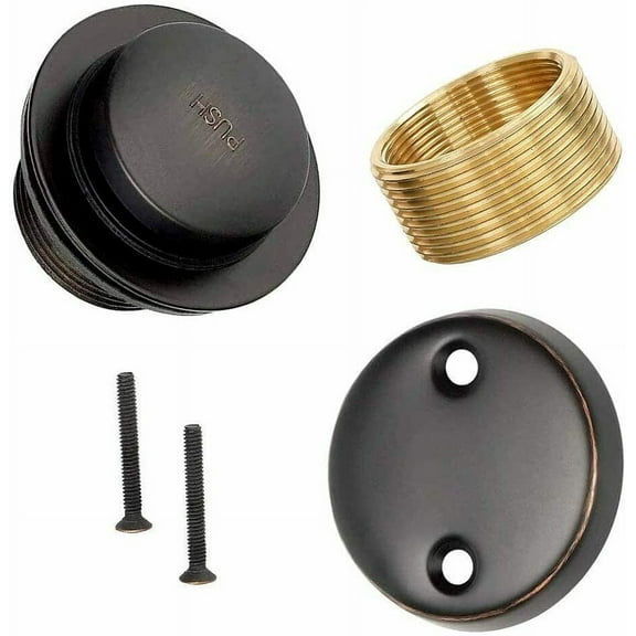 MAUI - Tip Toe Style Conversion Kit for Bathtub Drain Assembly, All Brass Construction, Easy replacement DIY (ORB)