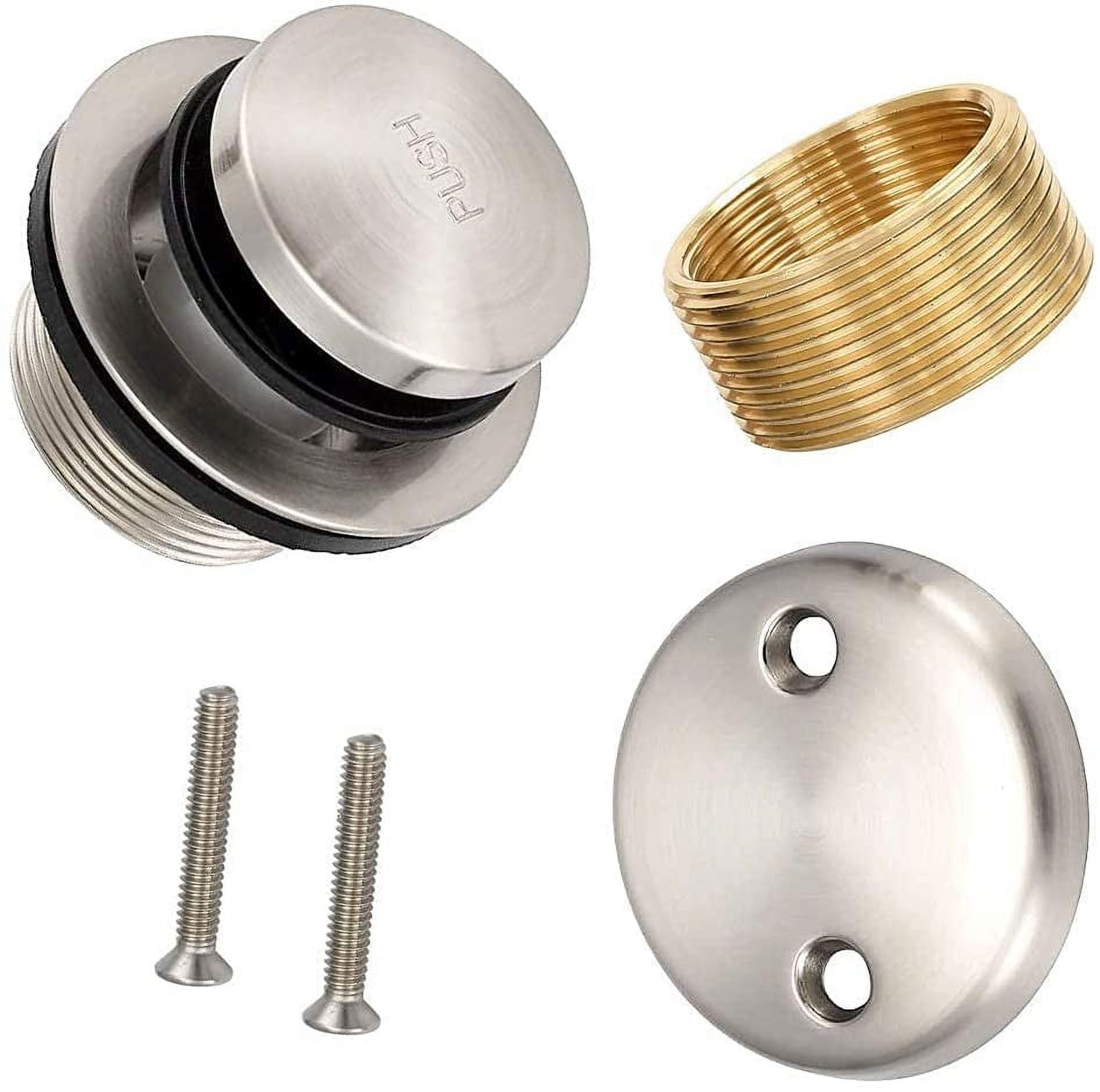 MAUI - Tip Toe Style Conversion Kit for Bathtub Drain Assembly, All Brass Construction, Easy replacement DIY