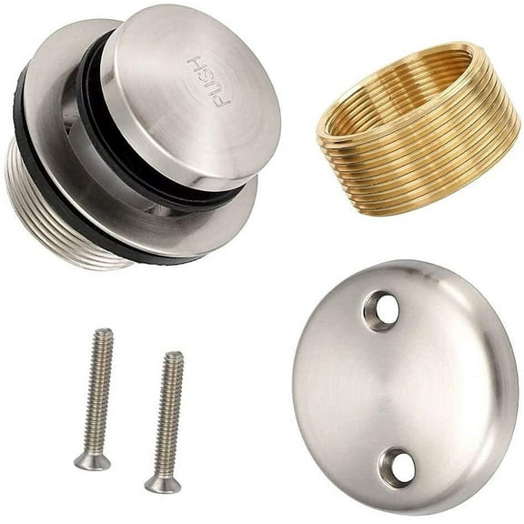 MAUI - Tip Toe Style Conversion Kit for Bathtub Drain Assembly, All Brass Construction, Easy replacement DIY
