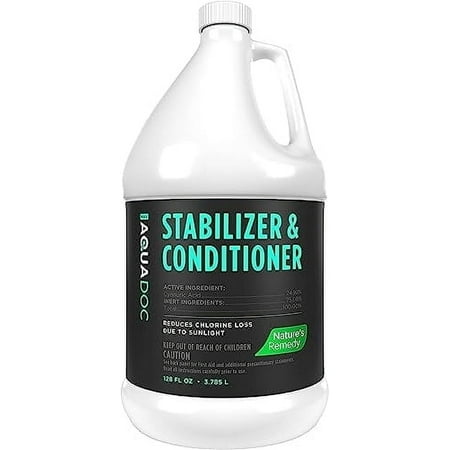 MAV AquaDoc Cyanuric Acid Pool Stabilizer and Conditioner, 128 fl oz
