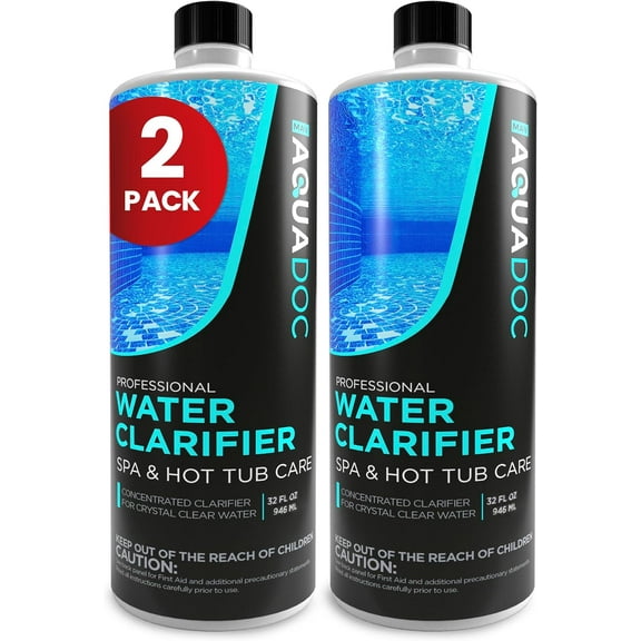 MAV AquaDoc Spa Clarifier & Hot Tub Clarifier for Fast Acting Cloudy Water Treatment, The Spa Clarifier Hot Tub Owners Love - 32oz - 2 Pack