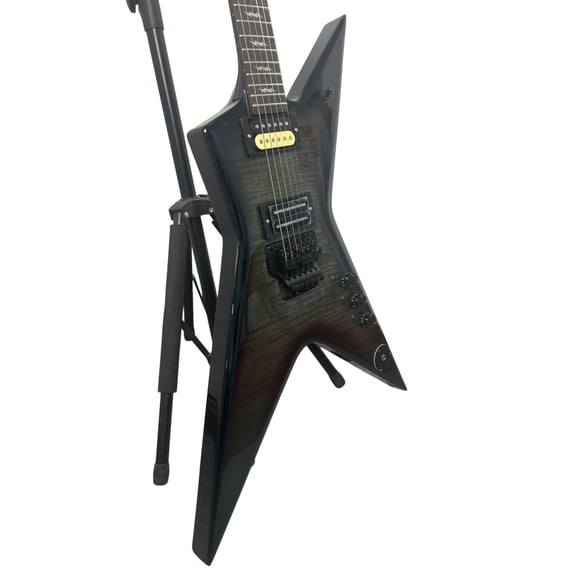 MAVERICK Electric Guitar Transparent Black Burst Star Shape Maple Veneer Mahogany Body 6-string Right-handed