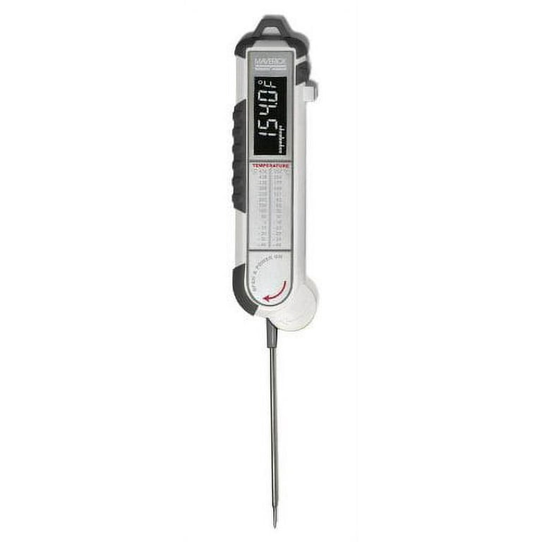 MAVERICK PT-100 Pro-Temp Commercial Smoker BBQ Probe Meat Thermometer,  5-Inch, White/Gray 