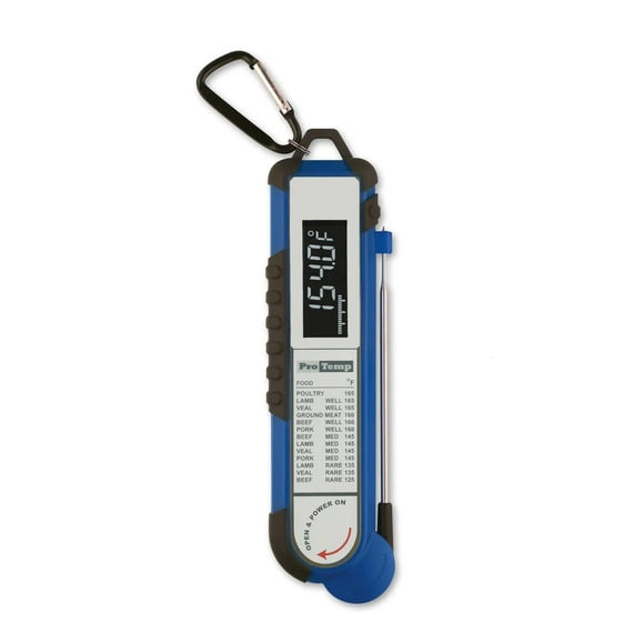 MAVERICK Pro-Temp Commercial Smoker BBQ Probe Meat Thermometer, 5-Inch, Blue