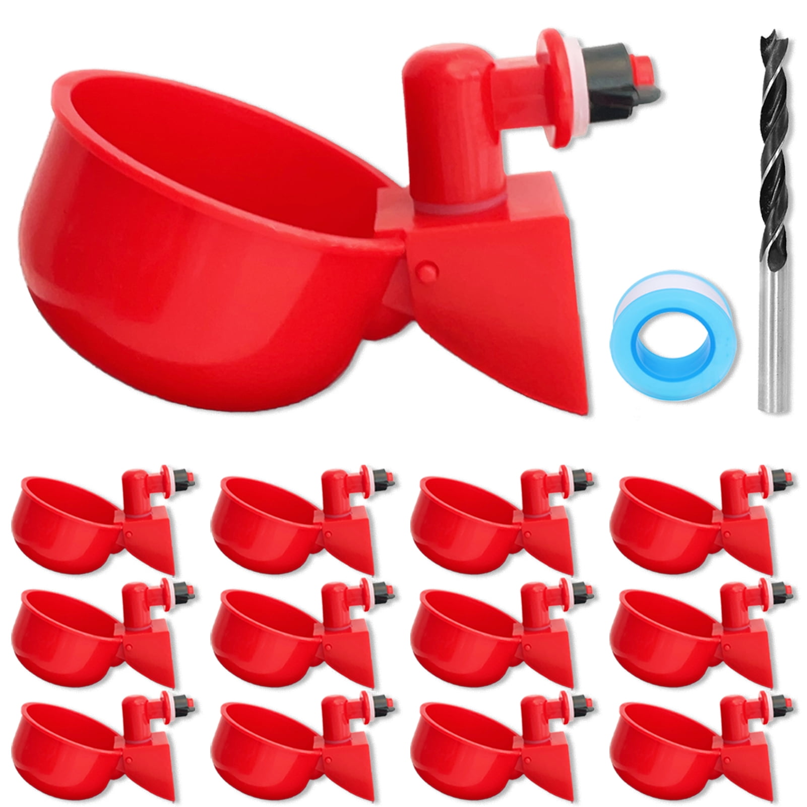 MAVGZUL 12 Pack Chicken Waterer, Automatic Chicken Water Feeder