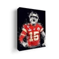 thumbnail image 1 of MAVIS PRINT Patrick Mahomes Canvas Wall Art 12x16 inches Football Wall Decor | UV & Water Resistant HD Printed & Wooden framed Wall Art | Modern Wall Decor for Gift | Made in USA, 1 of 5