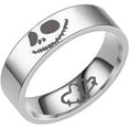 thumbnail image 1 of MAVLLY Nightmare Before Christmas Jack and Sally Rings Fashion Couple Rings Titanium Steel Anniversary Valentine's Day Lover Promise Gifts Boyfriend Girlfriend Christmas Birthday(With Box), 1 of 6